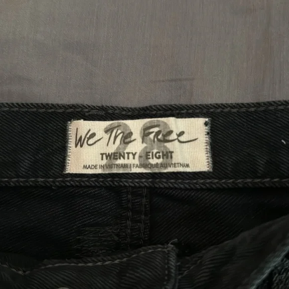 NWT We the free cutoff denim shorts black - Picture 3 of 5